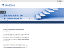 Tablet Screenshot of akademis.ch